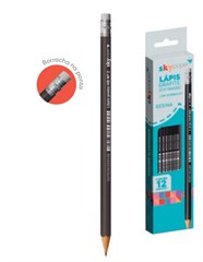 LAPIS GRAFITE C/BORRACHA SKY C/12UN