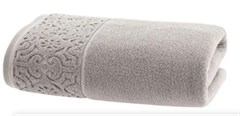 TOALHA BANHAO ARABESCO 80CMX1,50M CINZA