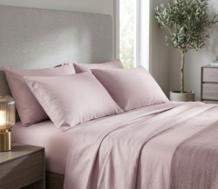 JOGO CAMA KING ELEGANCE 400 FIOS ROSA