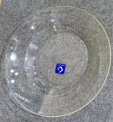 PRATO VIDRO FUNDO BRISA 22CM TRANSPARENTE ED511704