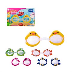 OCULOS NATACAO INF ANIMAIS SORTIDO 16CM