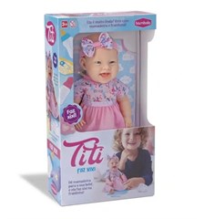 BONECA TITI FAZ XIXI