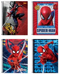CADERNO 1 MATERIA CD 80FLS SPIDER MAN
