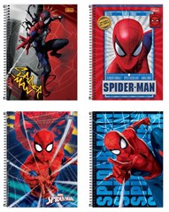 CADERNO 10 MATERIAS CD 160FLS SPIDER MAN