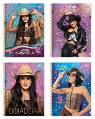 CADERNO 16 MATERIAS CD 256FLS ANACASTELA