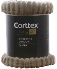 COBERTOR CASAL LONDON 1,80X2,20 TAUPE