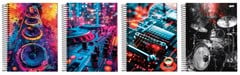 CADERNO 15 MATERIAS CD 240FLS SOUL MUSIC