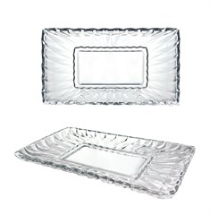 TRAVESSA VIDRO DIAMOND RETANGULAR 30X17X3CM TRANSPARENTE ED511729