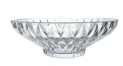 FRUTEIRA VIDRO DIAMOND REDONDA 31,5X11CM TRANSPARENTE ED511731