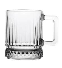 CANECA VIDRO ELUSIA PIRAMIDE 250ML
