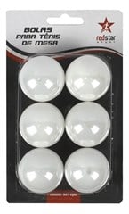 JOGO BOLAS DE TENIS DE MESA PLAST 6PC