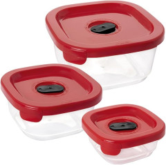 JOGO POTE PLAST ENCAIXE LUME 3PCS ROSA