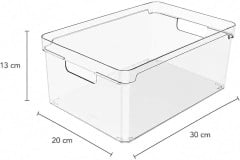  ORGANIZADOR CLEAR ACR 30X20X13CM TRP