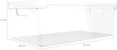  ORGANIZADOR CLEAR ACR 37X20X13CM TRP