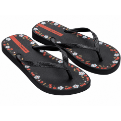 SANDALIA IPANEMA DAY FEMININO  PRETO E VEMELHO 33/34