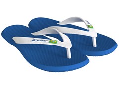 SANDALIA RIDER BRASIL MASC AZUL E BRANCO 37/38