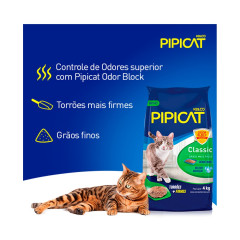 AREIA PIPICAT CLASSICA PARA GATOS 4 KG