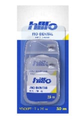 FIO DENTAL BLISTER POCKET 25M 2PC AZUL