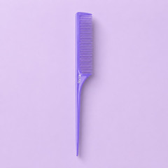 PENTE CABELO FINO MECHAS PLASTICO CORES