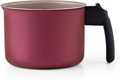 FERVEDOR EM ALUMINIO ANTIADERENTE NA COR CEREJA, CABO EM BAQUELITE, 1,6 LITROS