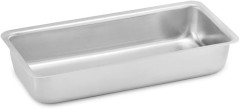 FORMA ASSADEIRA EM ALUMINIO POLIDO, RETAGULAR PAES,27X10X6CM,1,5 LITROS