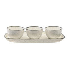 JOGO SERVIR CERAMICA BRISA 4PC CREME