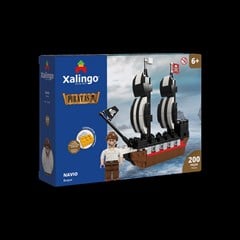 BLOCOS DE MONTAR NAVIO PIRATA 200PC