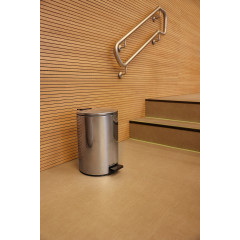 LIXEIRA LOOP COM PEDAL INOX 12L