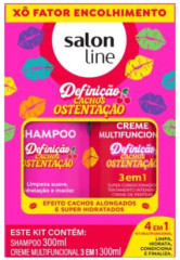 KIT SHAMPOO+CONDICIONADOR 300ML DEFINICÃO CACHOS
