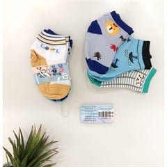 KIT MEIA MASC BEBE C/3 0-2 EST CORES