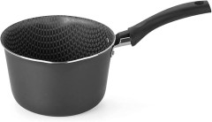 PANELA CONICA ALUMINIO ANTIADERENTE 14 CM 1,1L CINZA