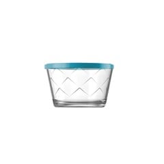TIGELA VIDRO REDONDA COM TAMPA MARACATU 670ML TRANSPARENTE