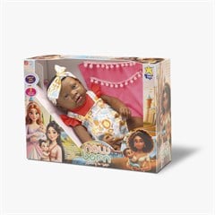 BONECA NEW BORN PRINCESS WORLD NEGRA