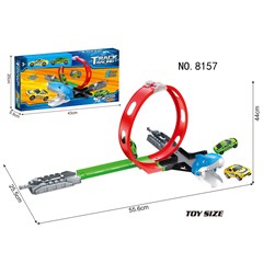 PISTA LANCADOR TRACK RACING TUBARAO COM 2 CARROS ED511941