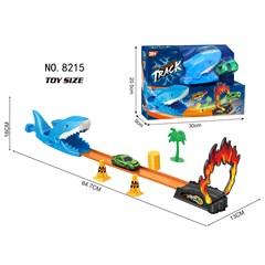 PISTA LANCADOR TRACK RACING TUBARAO COM 1 CARRO ED511942