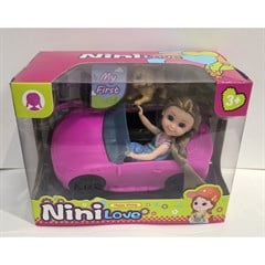 BONECA NINI MEU PRIMEIRO CARRO 3 PEÇAS ED512051
