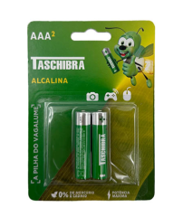 PILHA AAA ALCALINA TASCHIBRA C/2UNIDADES