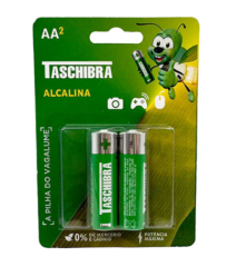 PILHA AA ALCALINA TASCHIBRA C/2UNIDADES