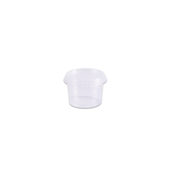 POTE DESCARTAVEL REDONDO COM TAMPA 145ML COM 24UNIDADE
