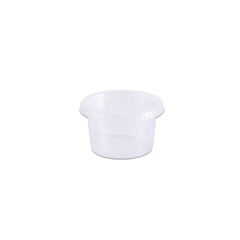 POTE DESCARTAVEL REDONDO COM TAMPA 250ML COM 24UNIDADE