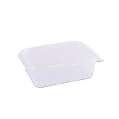 POTE DESCARTAVEL RETANGULAR  COM TAMPA 350ML COM 24UNIDADES
