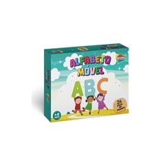 JOGO EDUCATIVO ALFABETO MOVEL MADEIRA 26 PECAS
