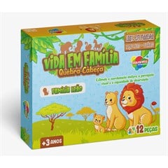 QUEBRA CABECA FAMILIA LEAO MADEIRA 12PC