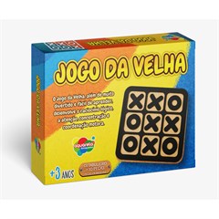 JOGO DA VELHA MADEIRA 11 PECAS