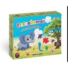 QUEBRA CABECA ELEFANUMEROS MAD 25PC