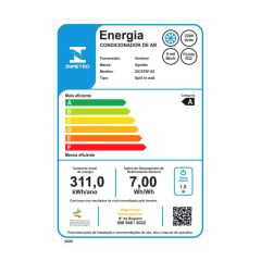 AR CONDICIONADO SPLIT ZEN INVERTER TOP 9KBTU AGRATTO