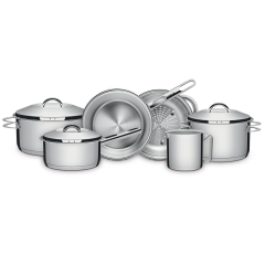 JOGO PANELAS INOX 6PCS SOLAR