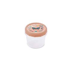 POTE PLASTICO REDONDO C/ TAMPA ROSCA DECORADA 300ML SORTIDO